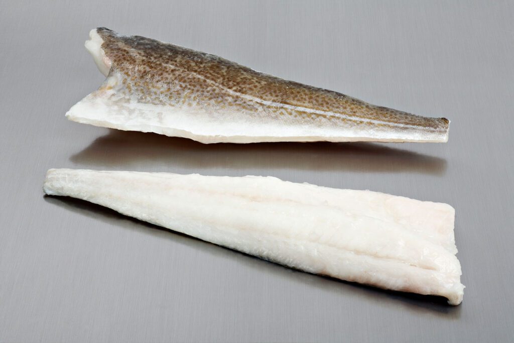 filetes pele bacalhau